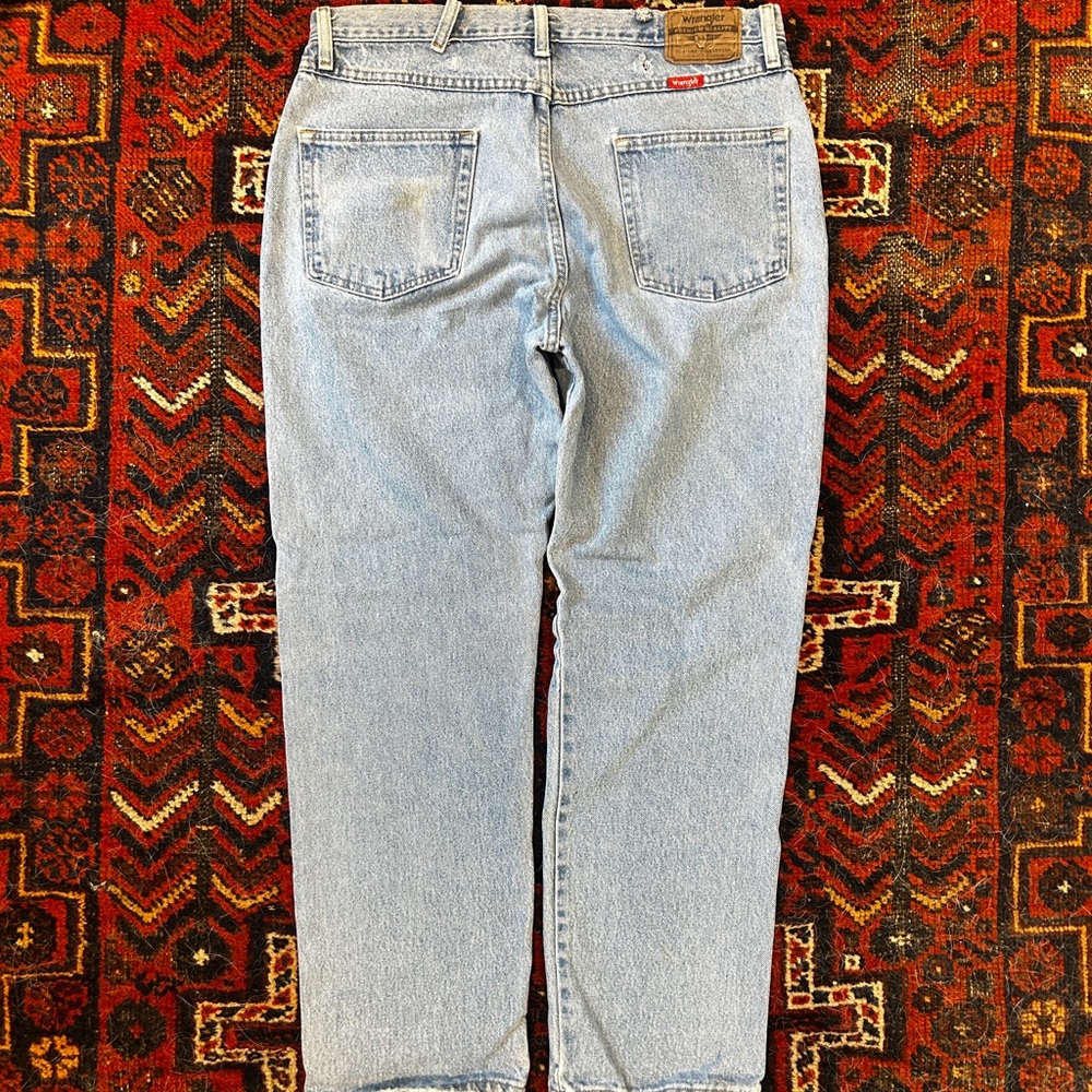 Wrangler Men's Light Blue Straight Jeans